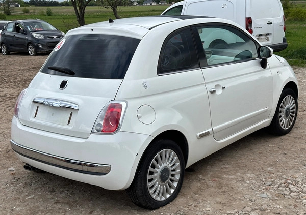 Fiat 500 cena 10500 przebieg: 172419, rok produkcji 2008 z Barlinek małe 106